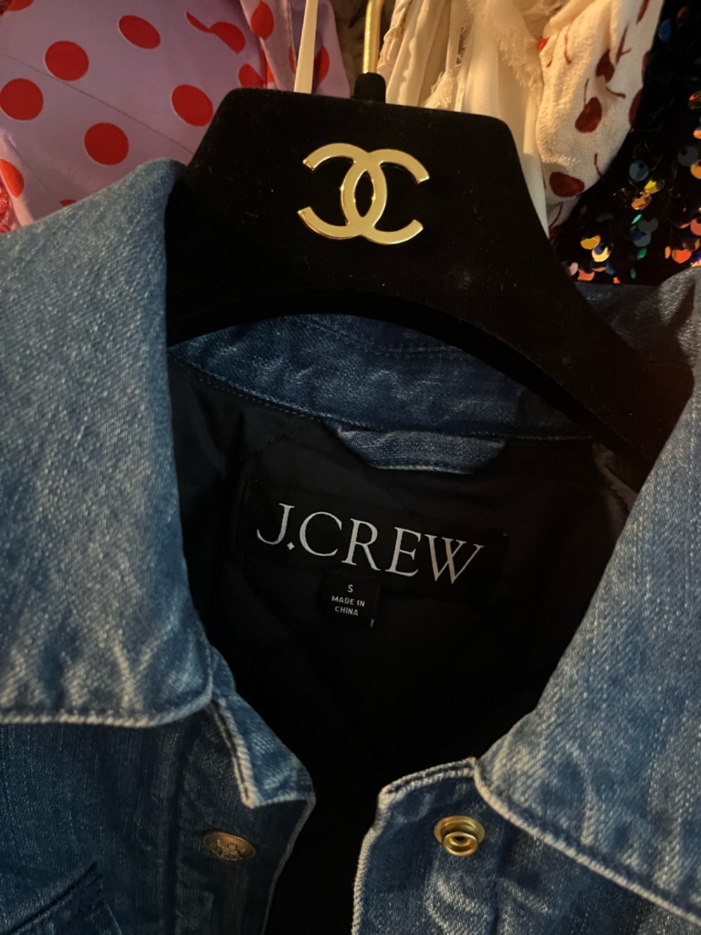 J.Crew Classic Blue Denim Jacket Cropped - size small - Picture 3 of 9